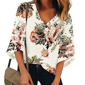 Women's V Neck Blouse